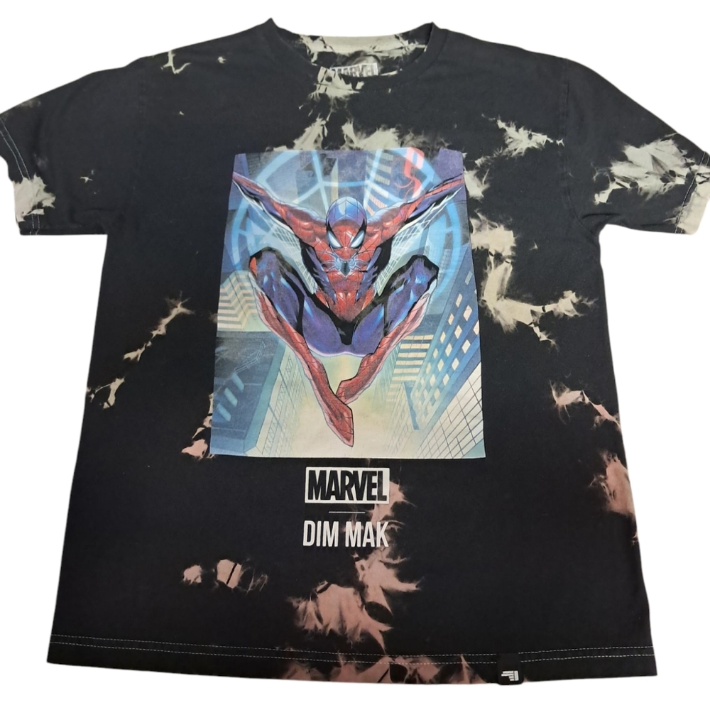 Marvel x Dim Mak Spider-Man vs. Venom Tie-Dye Tee – Size Small – Rare Collab!